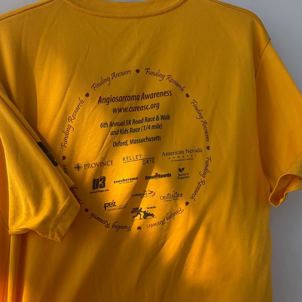 Augusta Sportswear Yellow Awareness Kids Tee - Picture 3 of 4
